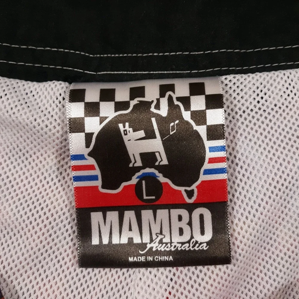 Mambo Australia Board Shorts Loud Colorful Mens L Swim Surf Trunks Psychedelic